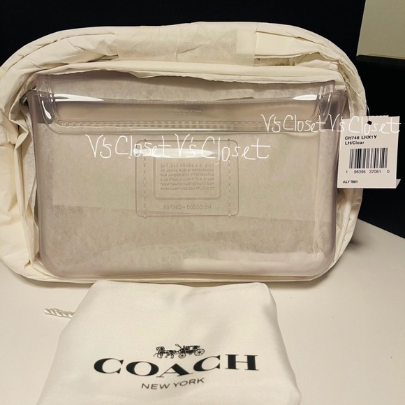 ❤️SOLD❤️🤗🤗Coach Clear Jelly Tabby Purse - Picture 8 of 12